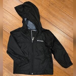 Columbia Toddler Waterproof Glennaker Rain Jacket In Black